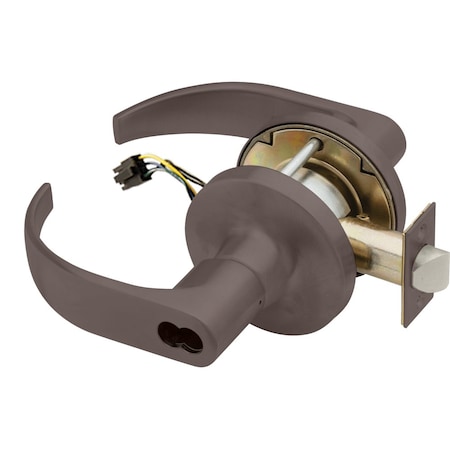 Falcon Grade 1 Storeroom Electric Cylindrical Lock, Fail Secure, SFIC Prep Less Core, 6 to 7 Pins, Quantum T881BD Q 613 24V